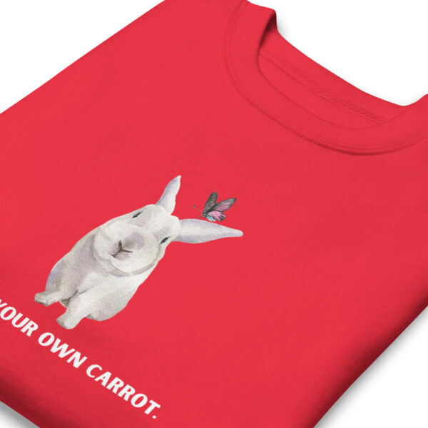 unisex-premium-sweatshirt-team-red-zoomed-in-68e93266493d9.jpg Mind Your Own Carrot Premium Sweatshirt