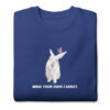 unisex-premium-sweatshirt-team-royal-front-68e9326644dd2.jpg Mind Your Own Carrot Premium Sweatshirt