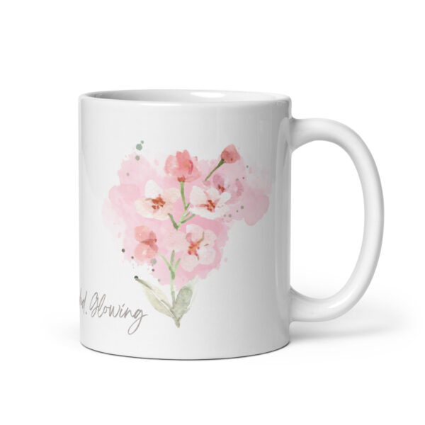 Grateful. Grounded. Glowing Glossy Mug Grateful. Grounded. Glowing Glossy Mug