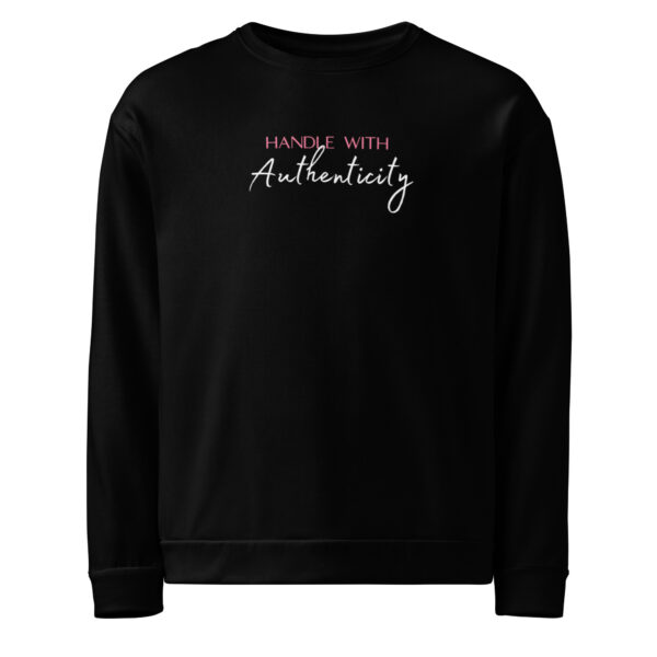 all-over-print-recycled-unisex-sweatshirt-white-front-690c933a68c7b.jpg Handle With Authenticity Sweatshirt
