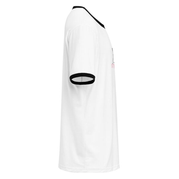 unisex-ringer-t-shirt-white-black-right-690e33f4eb379.jpg Unpredictable Ringer T-shirt