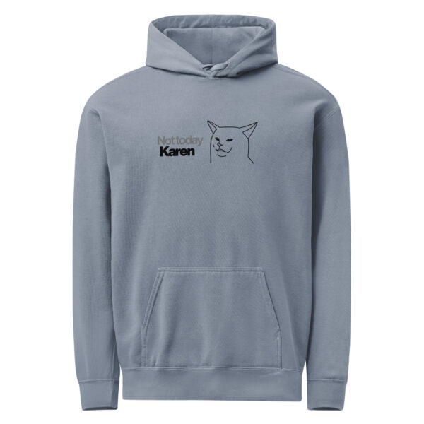 unisex-garment-dyed-hooded-sweatshirt-i-comfort-colors-1567-blue-jean-front-69383e2bd31c1.jpg Not Today Garment-dyed Hoodie