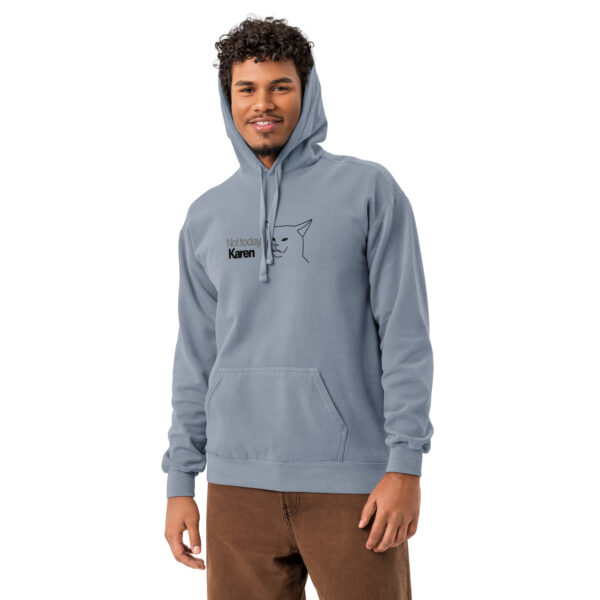 unisex-garment-dyed-hooded-sweatshirt-i-comfort-colors-1567-blue-jean-front-69383e2bd60da.jpg Not Today Garment-dyed Hoodie