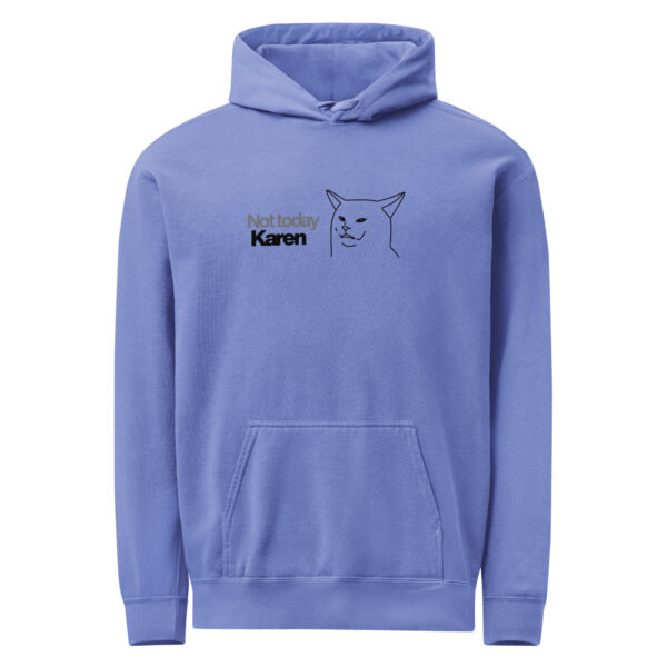 unisex-garment-dyed-hooded-sweatshirt-i-comfort-colors-1567-flo-blue-front-69383e2bd6e33.jpg Not Today Garment-dyed Hoodie