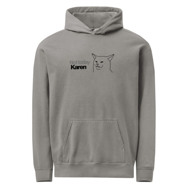 unisex-garment-dyed-hooded-sweatshirt-i-comfort-colors-1567-grey-front-69383e2bd78a8.jpg Not Today Garment-dyed Hoodie
