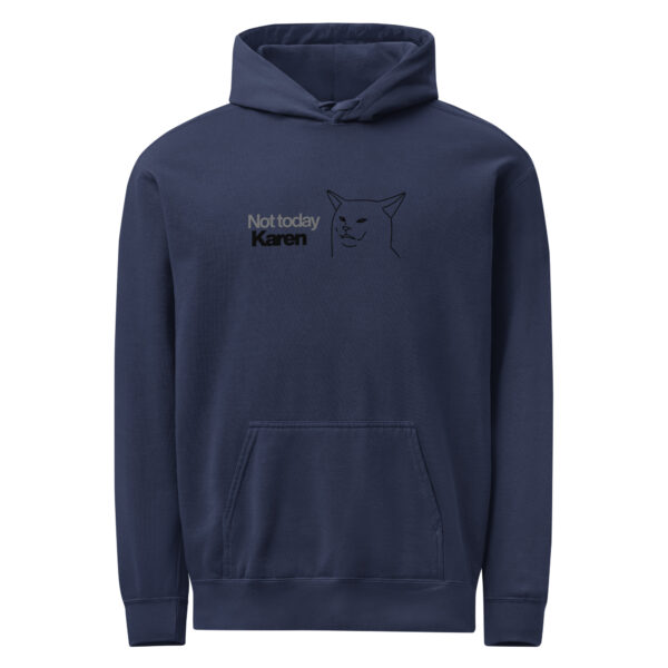 unisex-garment-dyed-hooded-sweatshirt-i-comfort-colors-1567-true-navy-front-69383e2bd6929.jpg Not Today Garment-dyed Hoodie