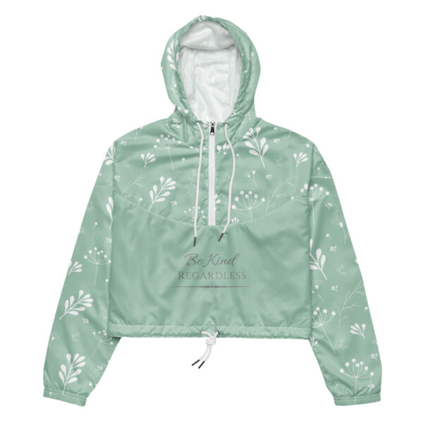 all-over-print-womens-cropped-windbreaker-white-front-69dd31276d461.jpg Women’s Be Kind Copped Windbreaker