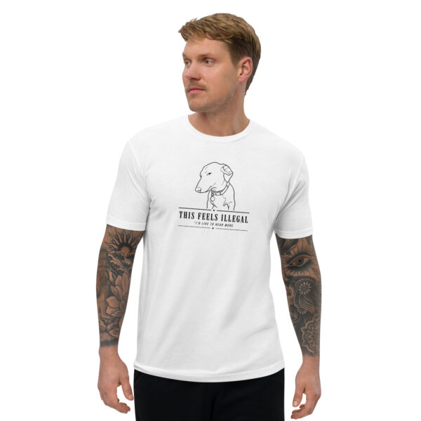 mens-fitted-t-shirt-white-front-69f1789d3a187.jpg This Feels Illegal Short Sleeve T-shirt