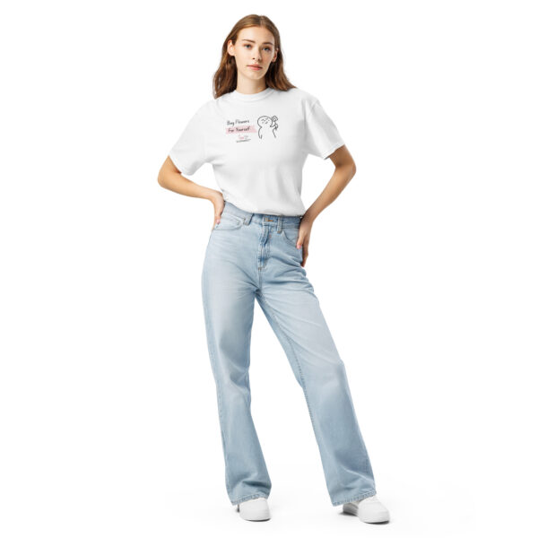 unisex-garment-dyed-heavyweight-t-shirt-white-front-69f158b302cf1.jpg Buy Flowers For Yourself Too Garment-dyed Heavyweight T-shirt