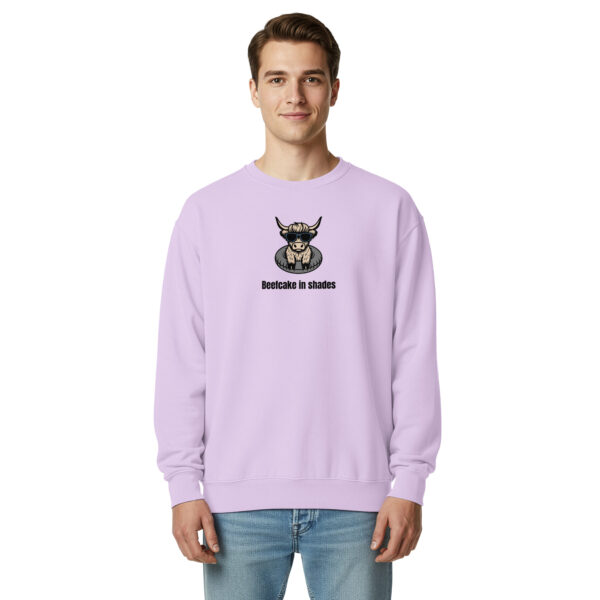 unisex-garment-dyed-sweatshirt-orchid-front-69db36ff6a38a.jpg Beefcake In Shades Garment-dyed Sweatshirt